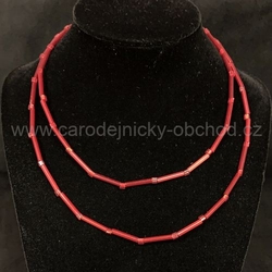 Náhrdelník červený 1