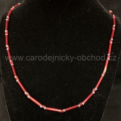 Náhrdelník červený 2