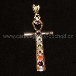 Přívěsek Kříž čakrový