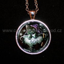 Přívěsek 3D Kočka v kotlíku