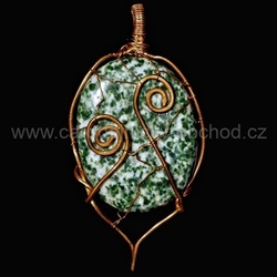 Drátovaný Mechový achát 1