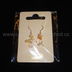 Náušnice sekané citrín