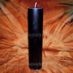 Svíčka černá válec 1