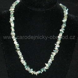 Náhr. 45 cm Achát mechový