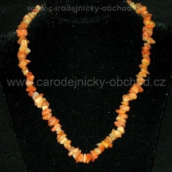 Náhr. 45 cm Karneol světlí