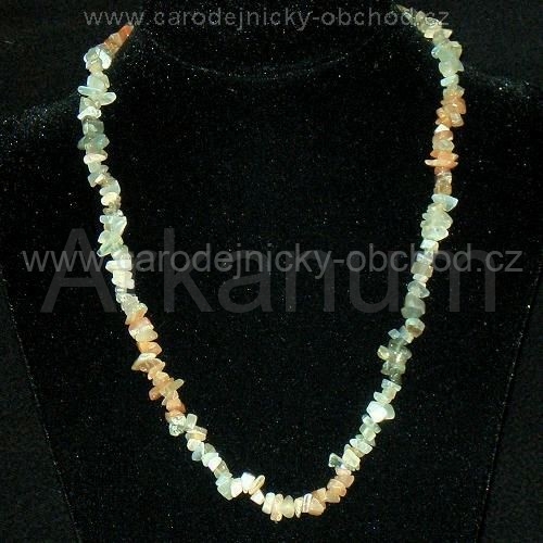 Náhr. 45 cm Měsíční kámen mix