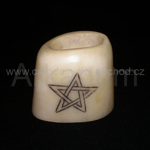 Svícen kost Pentagram