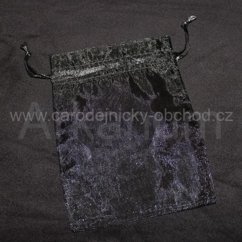 Váček organza černý