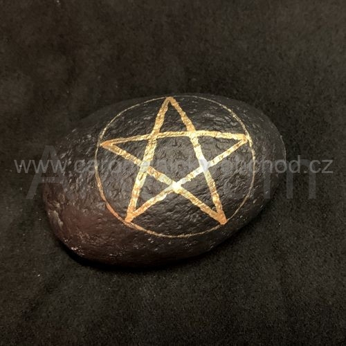 Kámen černý Pentagram 2