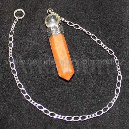 Kyvadlo avanturín oranžový