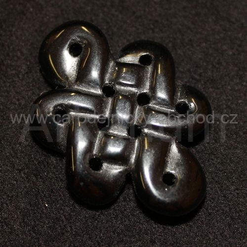 Přívěsek Obsidián uzel