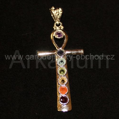 Přívěsek Kříž čakrový