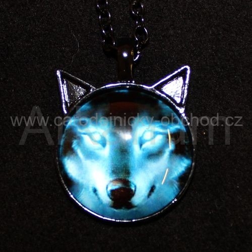 Přívěsek 3D Vlk s ušima