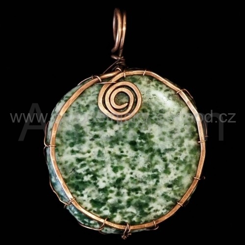 Drátovaný Mechový achát 3