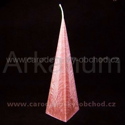 Svíčka jehlan červený