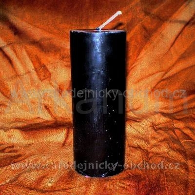 Svíčka černá válec 2