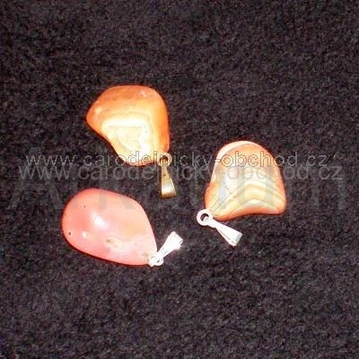 Přívěsek Achát růžový