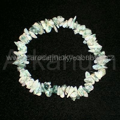 Náramek Achát mechový