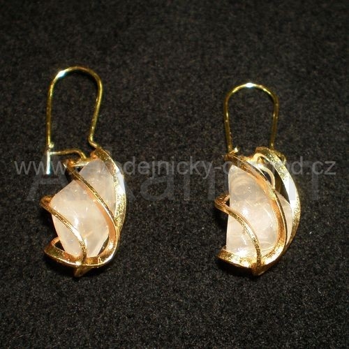 Náušnice růženín klec