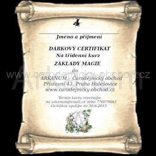 Poukaz na kurz Základy magie